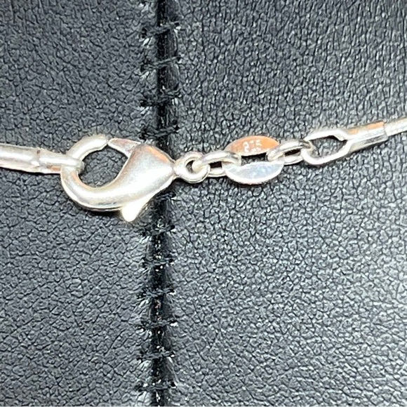 925 Sterling Rhodochrosite Unconditional Love Pendant Necklace Silver 18" - Picture 6 of 9